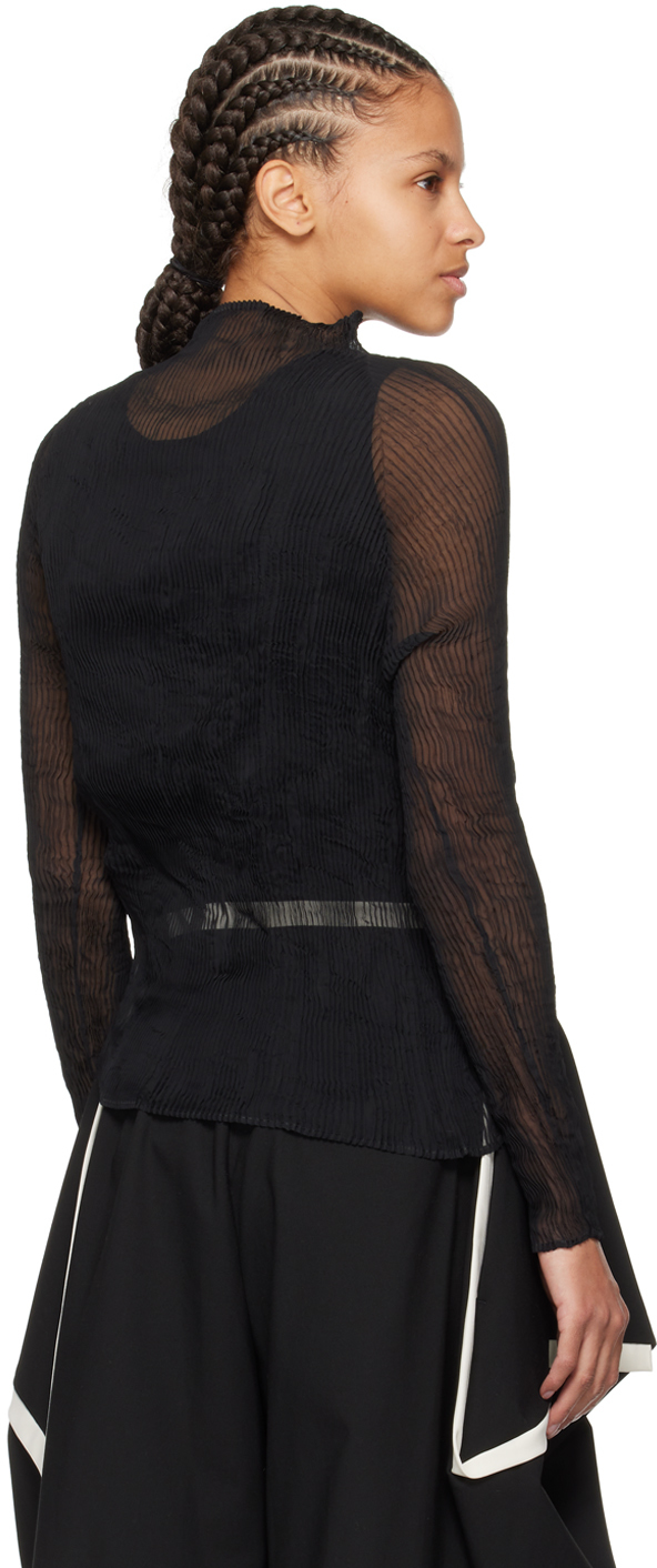Black Twist Turtleneck