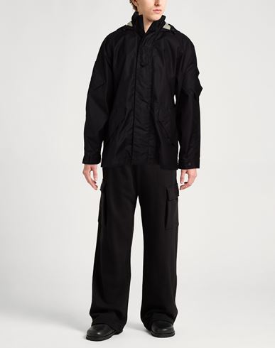 Man Jacket Black Size L Recycled polyamide, Organic cotton
