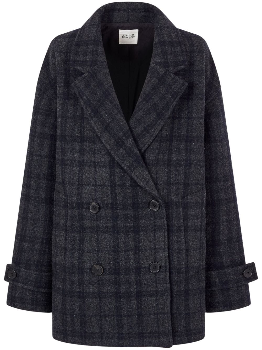 Checked coat - Grey