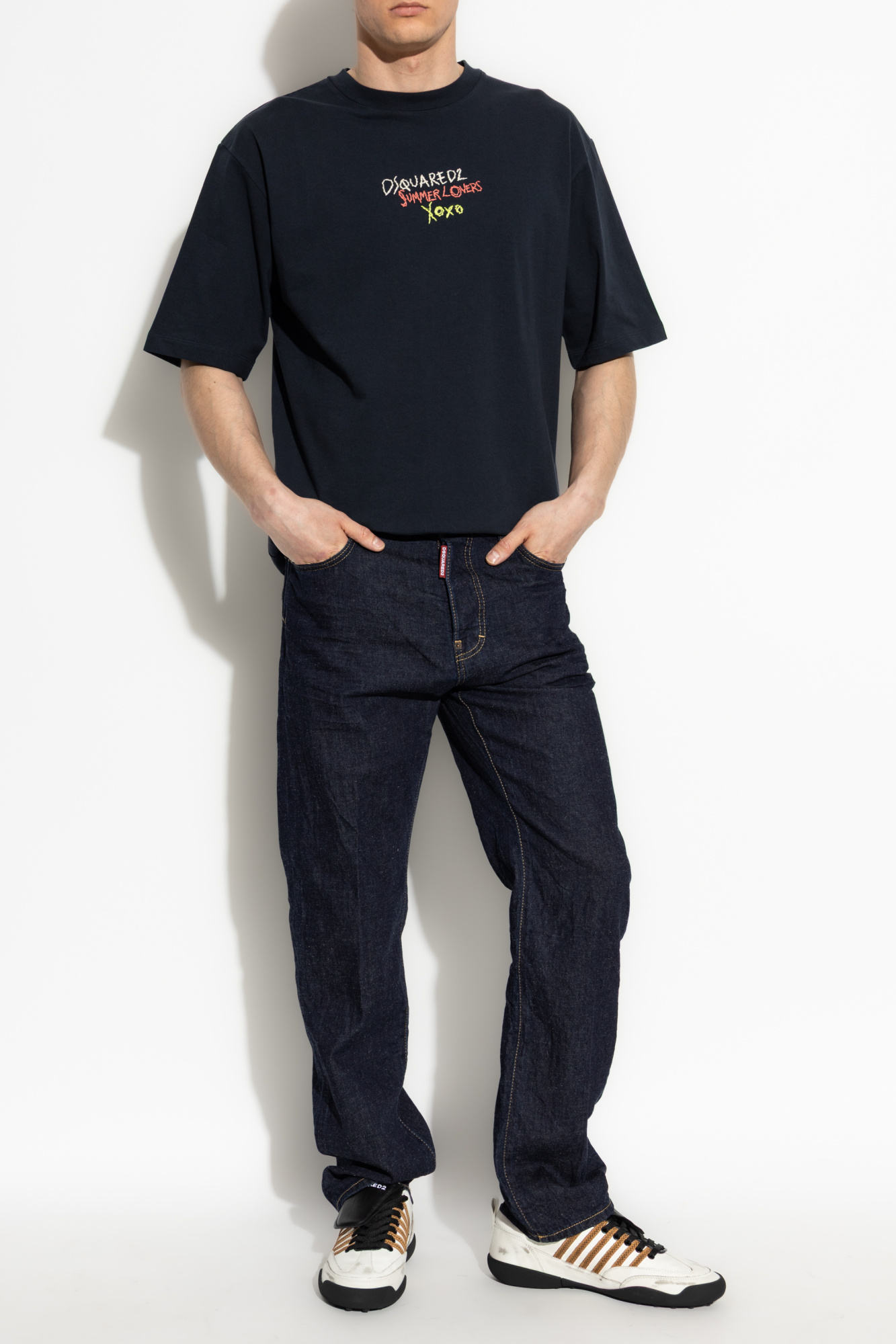 Dsquared2 T-shirt Capsule `Summer Lovers`, Men's, Black