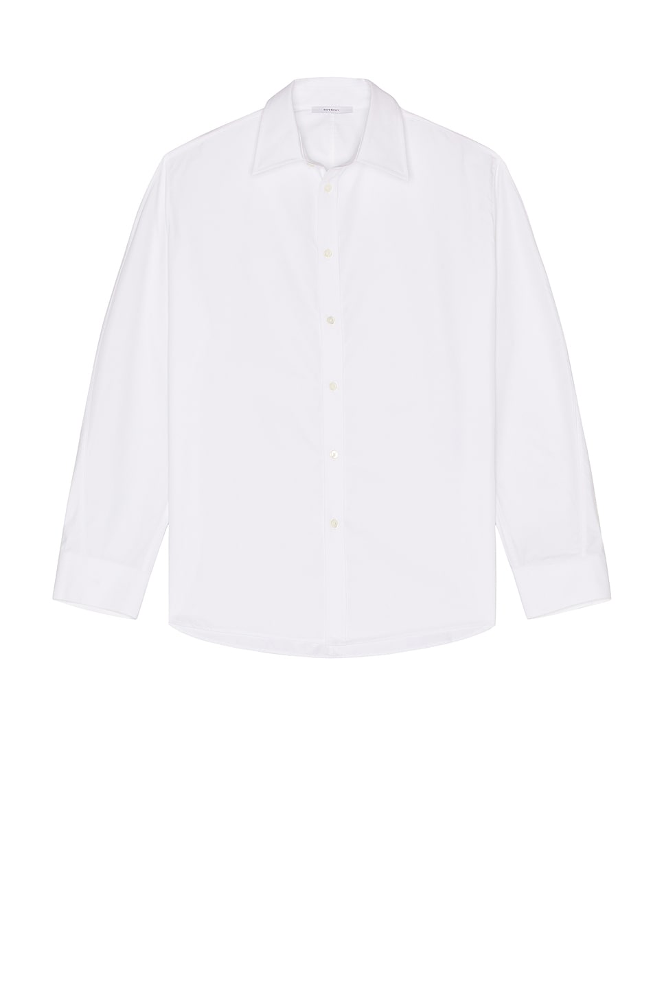 Givenchy Twisted Sleeve Overshirt in White - White.  42 also in 38, 39