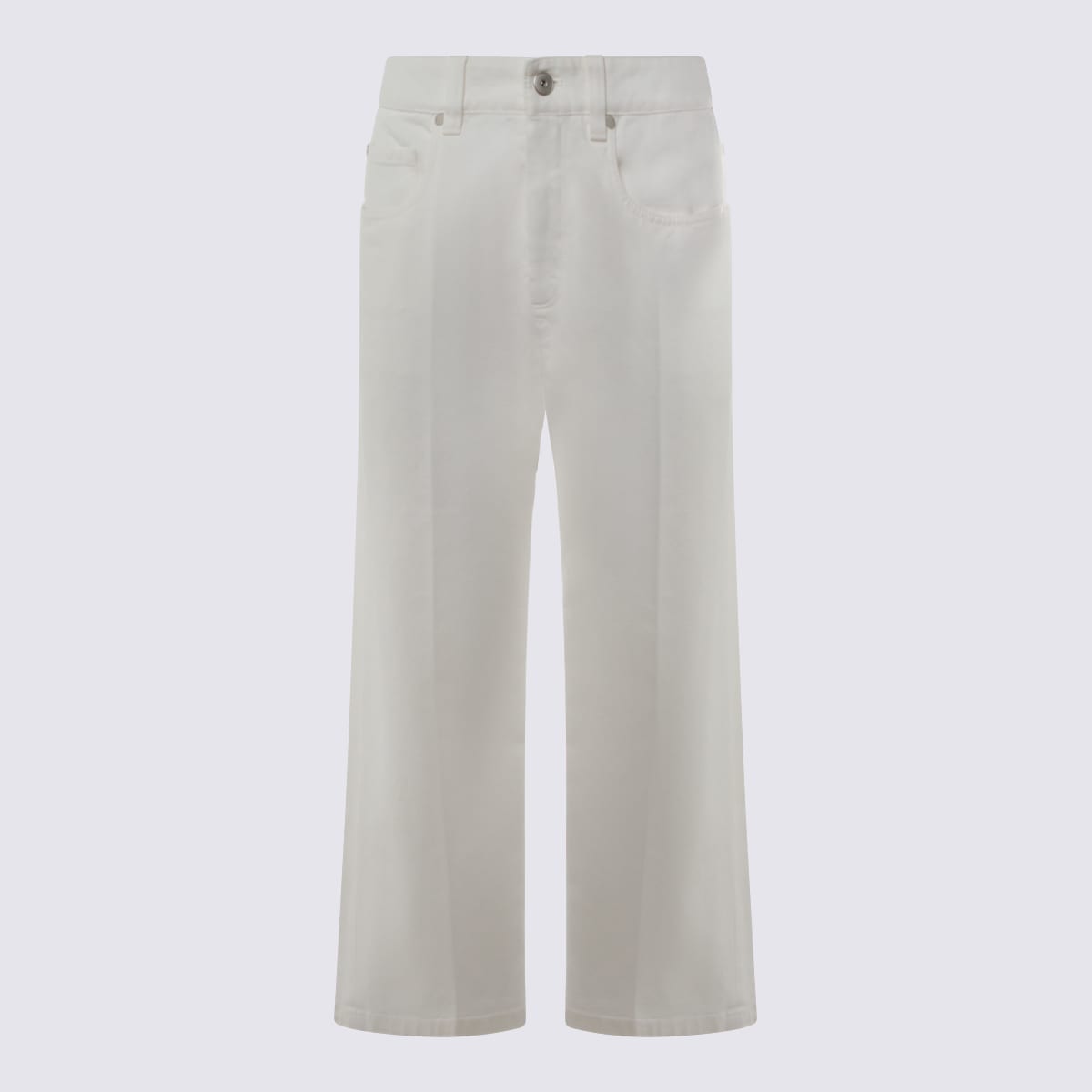 Brunello Cucinelli Contemporary Square trousers - White