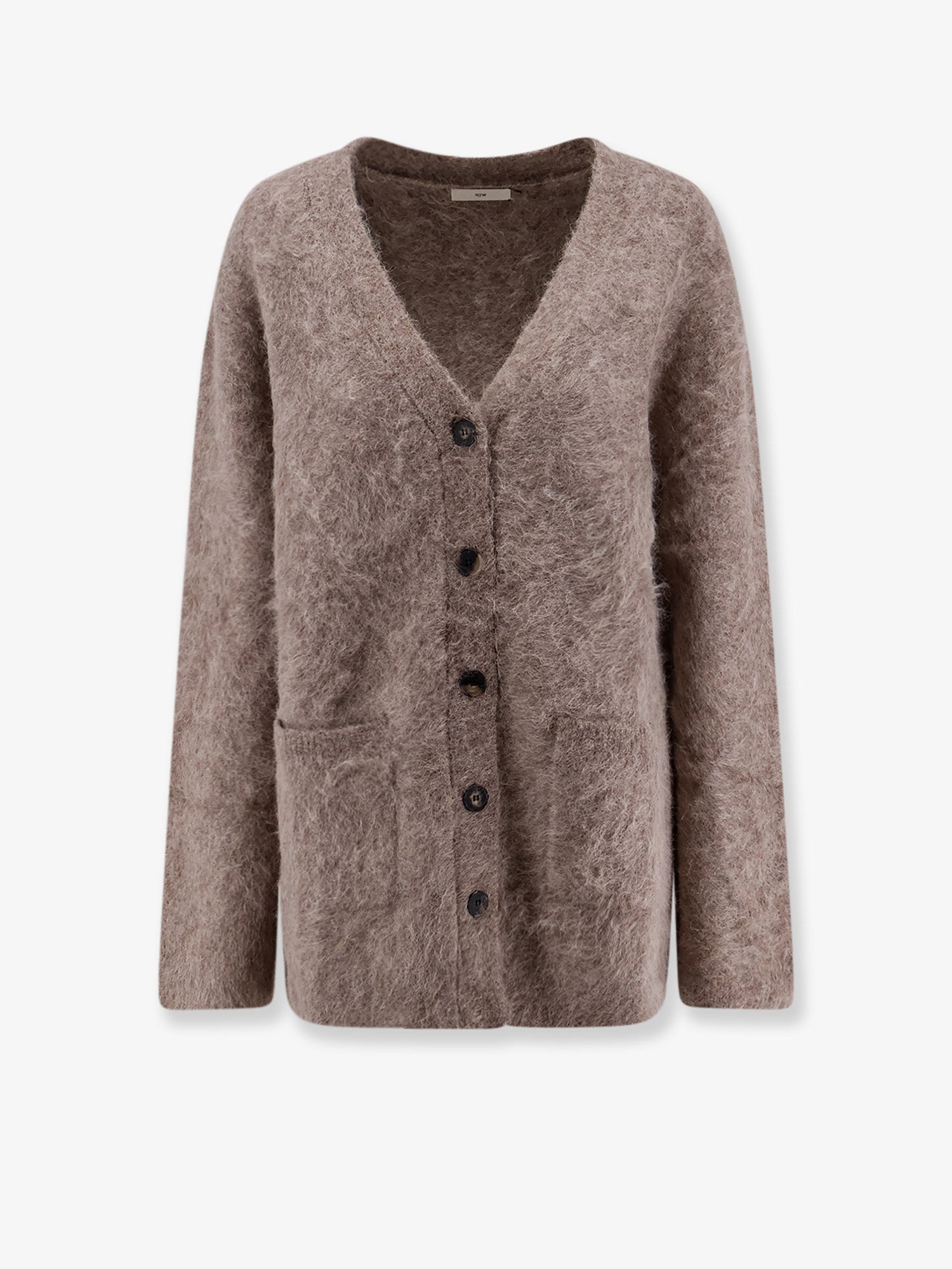 Alpaca Blend Cardigan — Beige