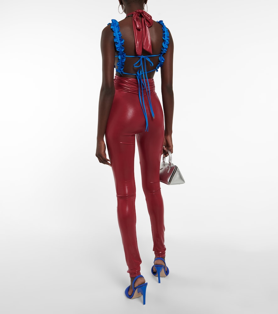 Ruby chain-trimmed leggings