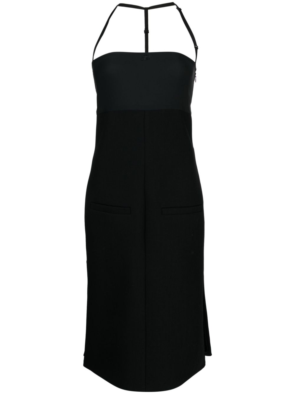 Bigout halterneck midi dress - Black