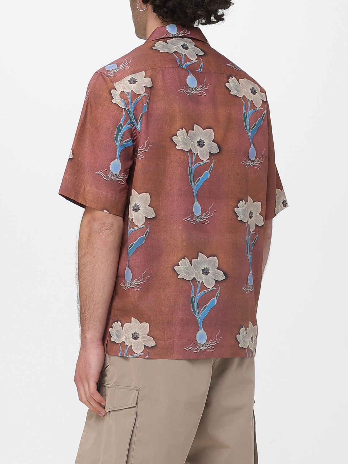 Shirt Men color Orange