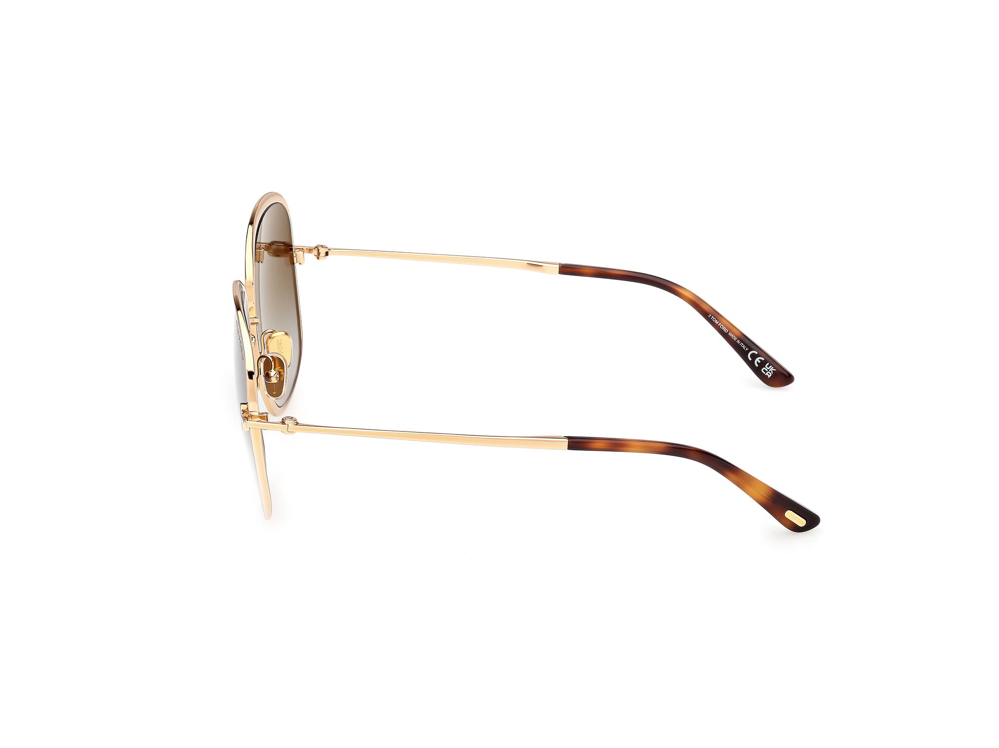 TOM FORD Woman TOM FORD FT1320 SOFIA-02 30P Sunglasses Metal Gold Green Round Norma
