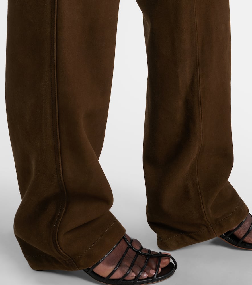 Maxine suede straight pants