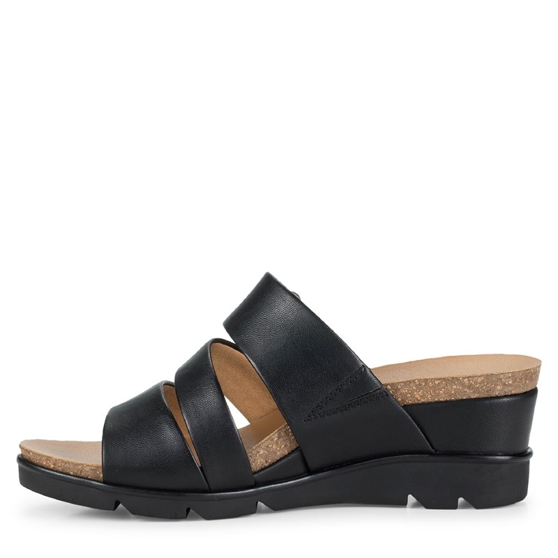 Women's Michi Wedge Sandals (Black)