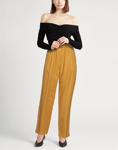 Forte_forte Woman Pants Mustard Size 1 Wool, Polyamide