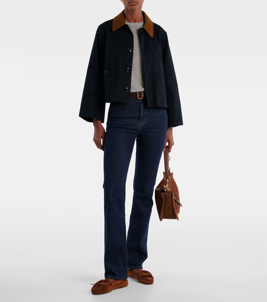 Small cotton trench jacket