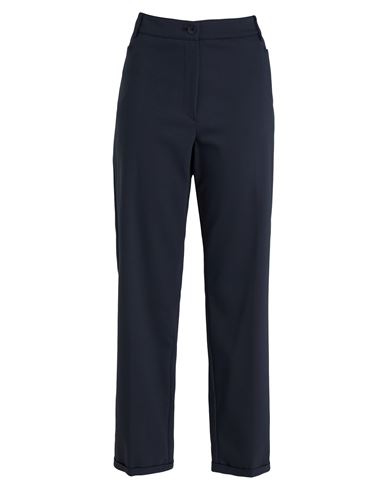 Woman Pants Navy Size 14 Cotton, Polyamide, Elastane
