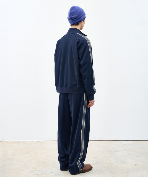 Jacquard Jersey Track Pants Navy