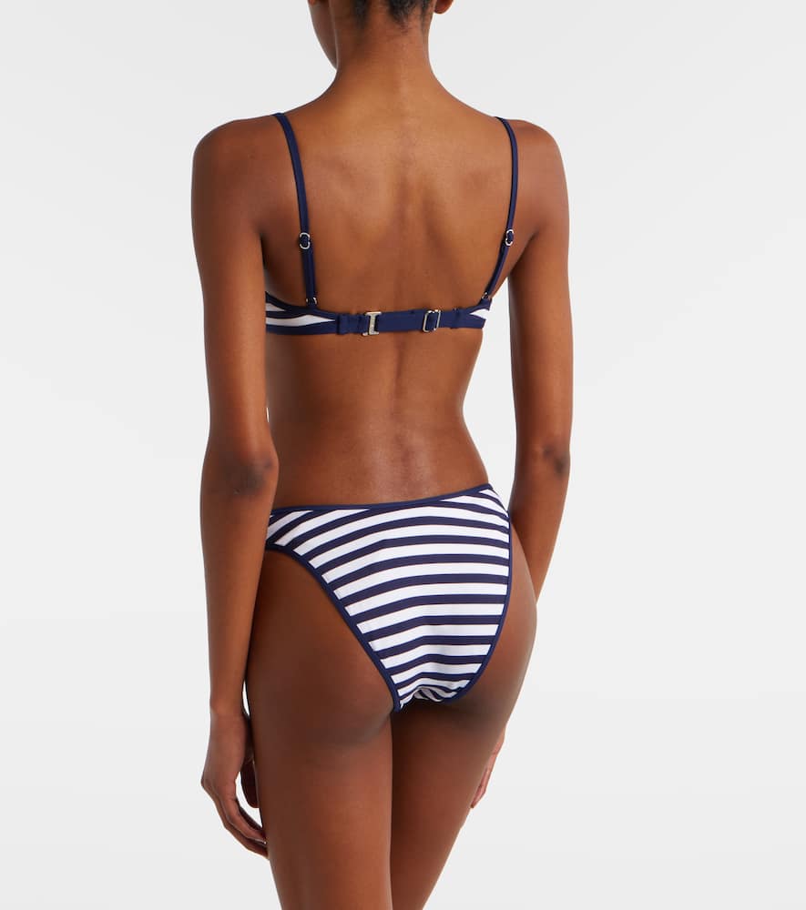 Striped bikini top