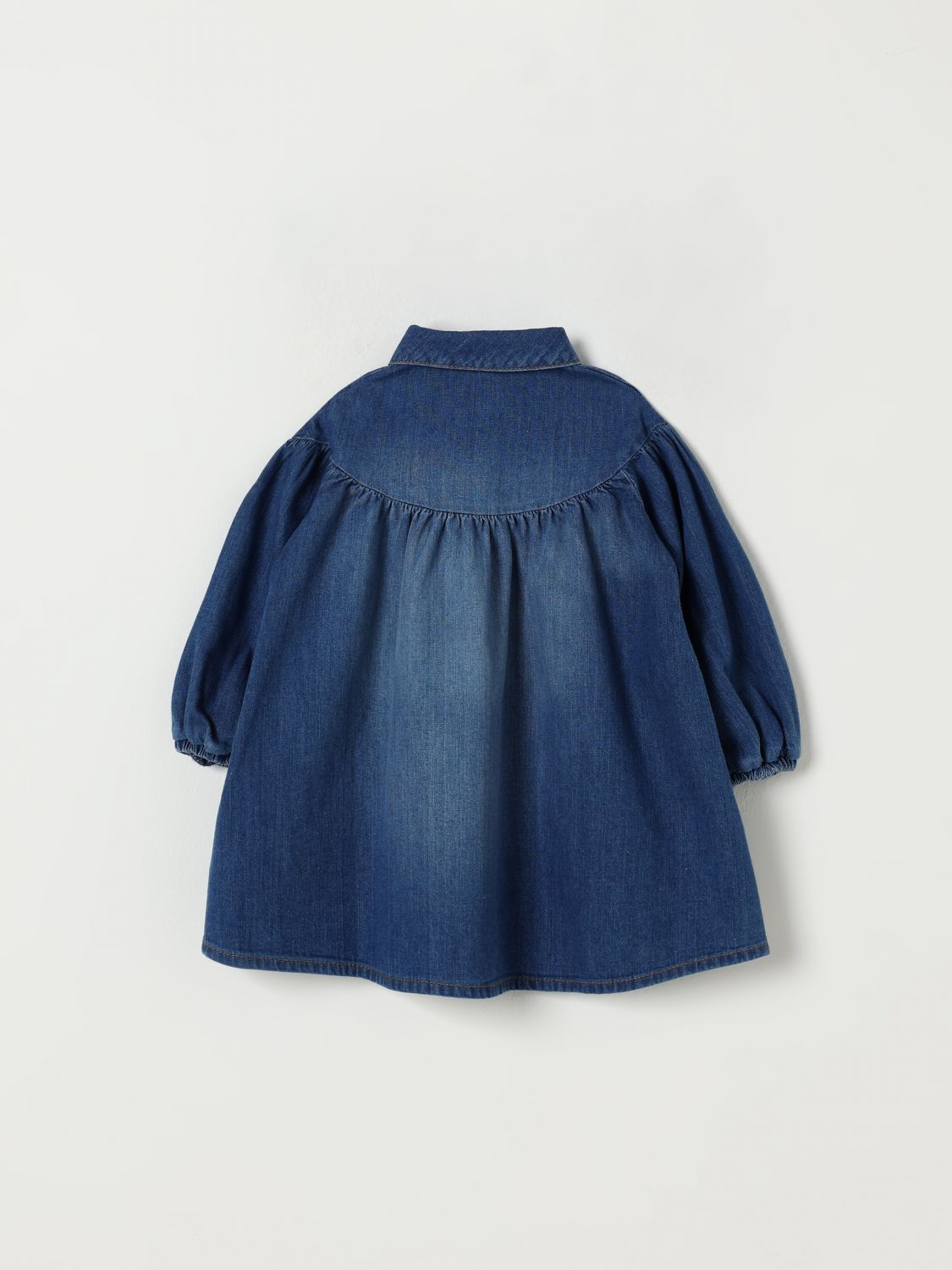 Romper CHLOÉ Kids color Denim