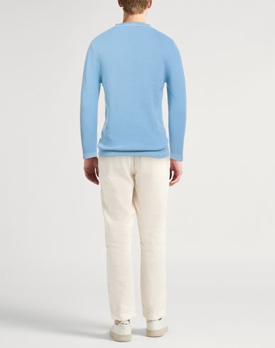 Lab Man Sweater Sky blue Size L Merino Wool, Cashmere