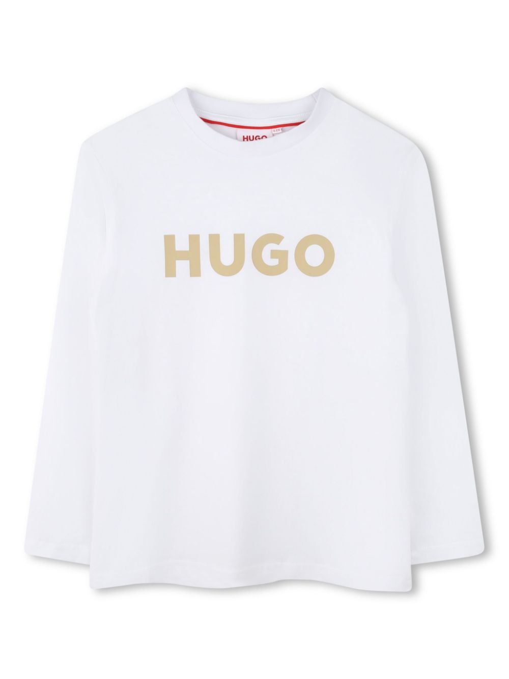 Logo-print long-sleeved T-shirt - White