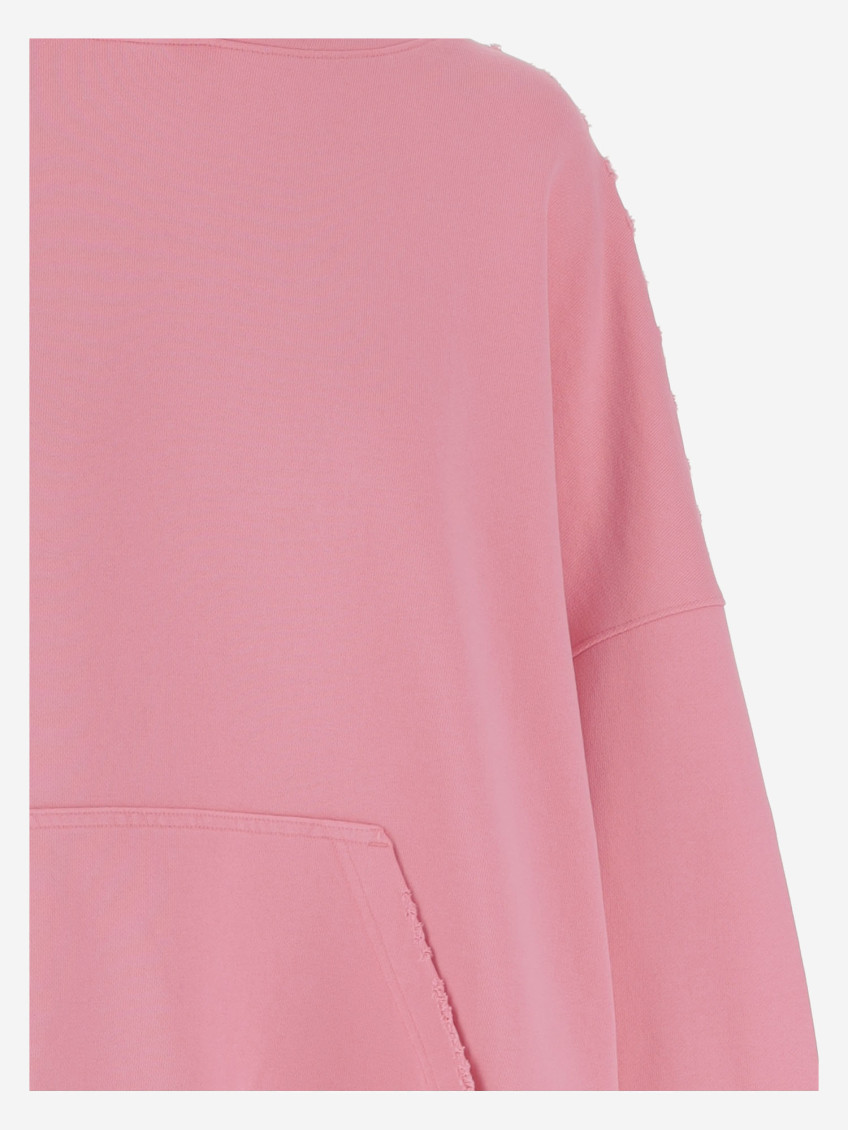 Cotton Sweatshirt With Back Print