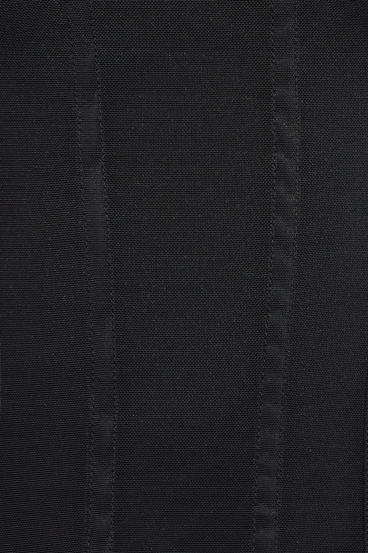 Mesh Longline Tube Corset - Black - Women Clothing