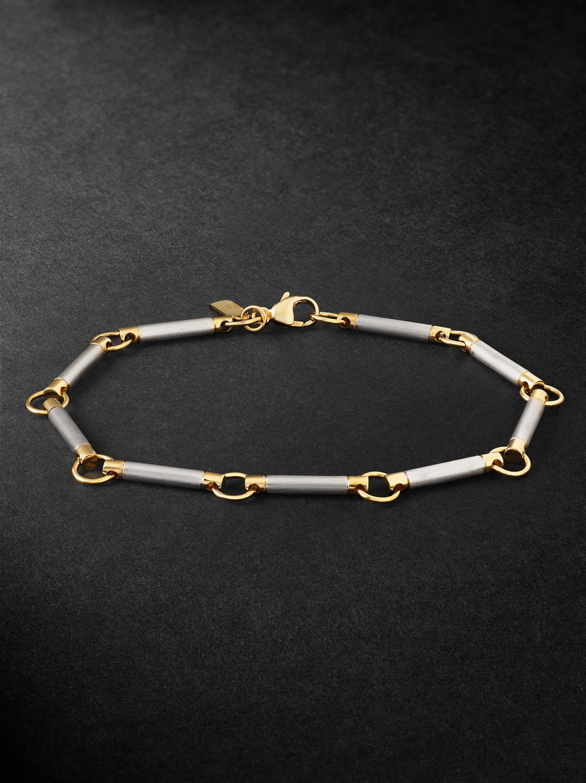 Element 18-Karat White and Yellow Gold Chain Bracelet