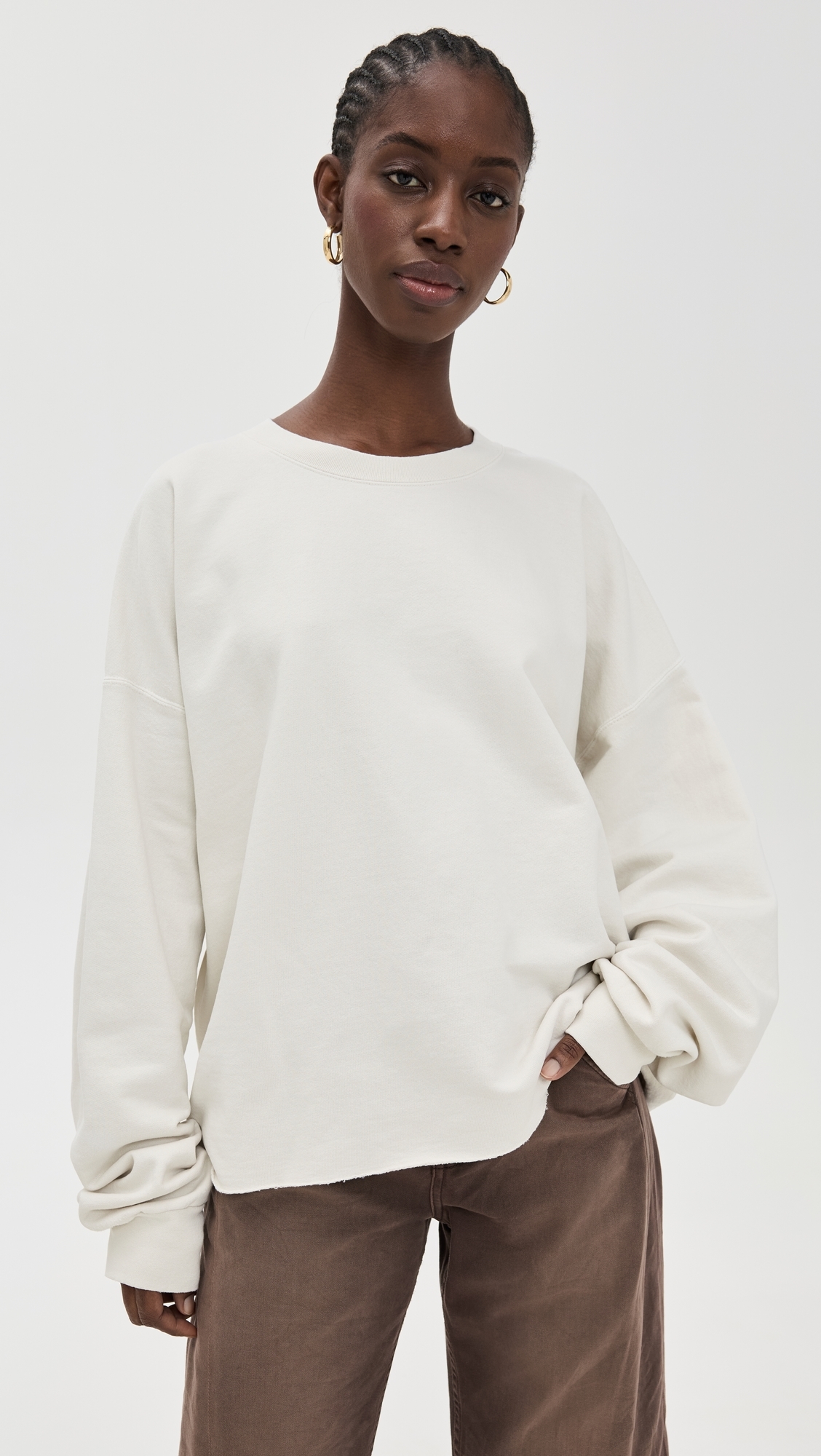 Fonder Sweatshirt Dirty White L