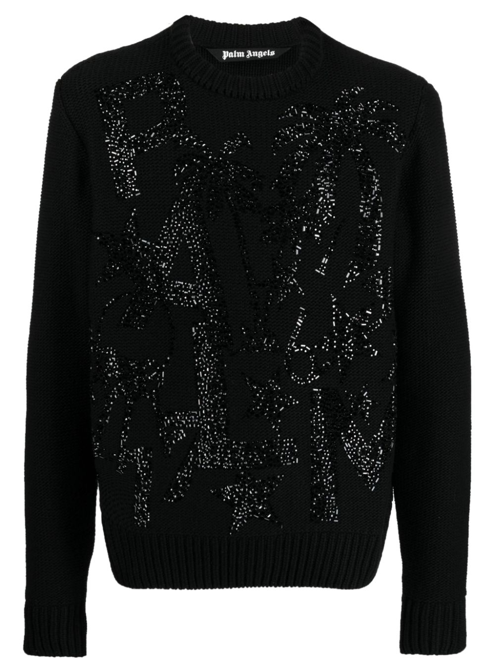 Crystal-embellished jumper - Black