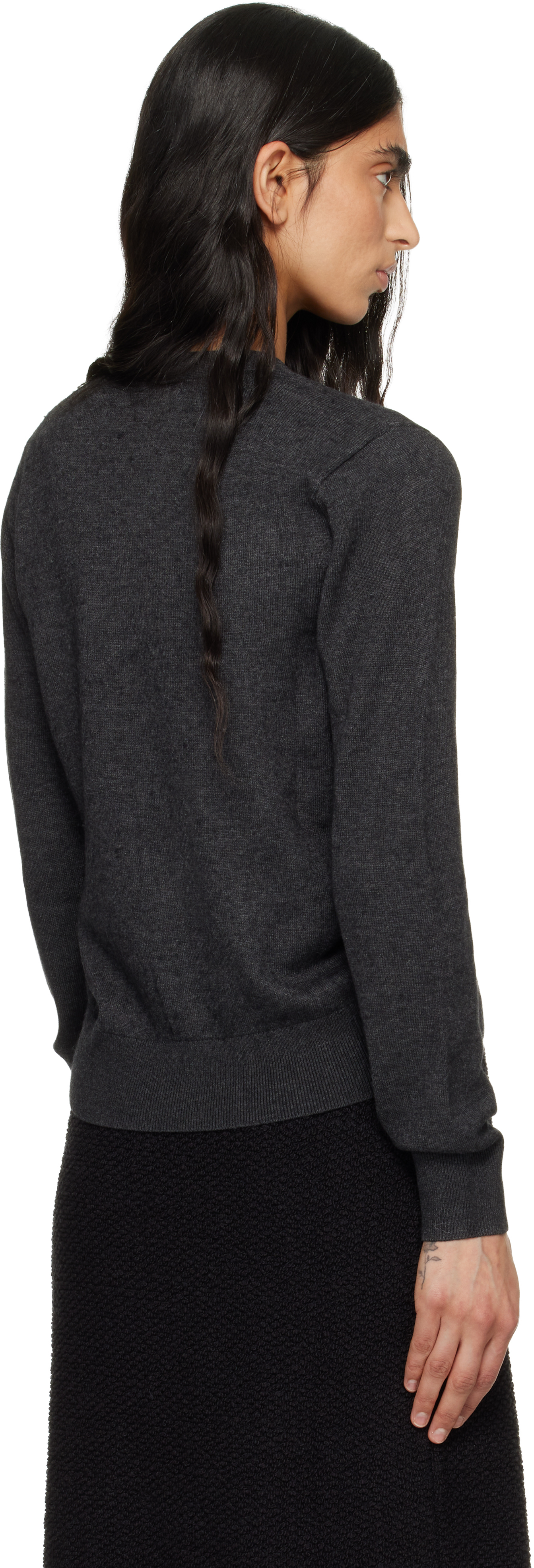 Gray Carline Essential Fluid Knit Cardigan