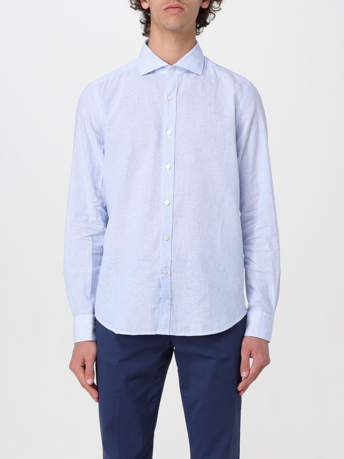 Shirt Men color Sky Blue