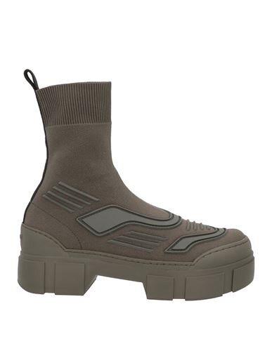 Vic Matiē Woman Ankle boots Military green Size 6 Textile fibers