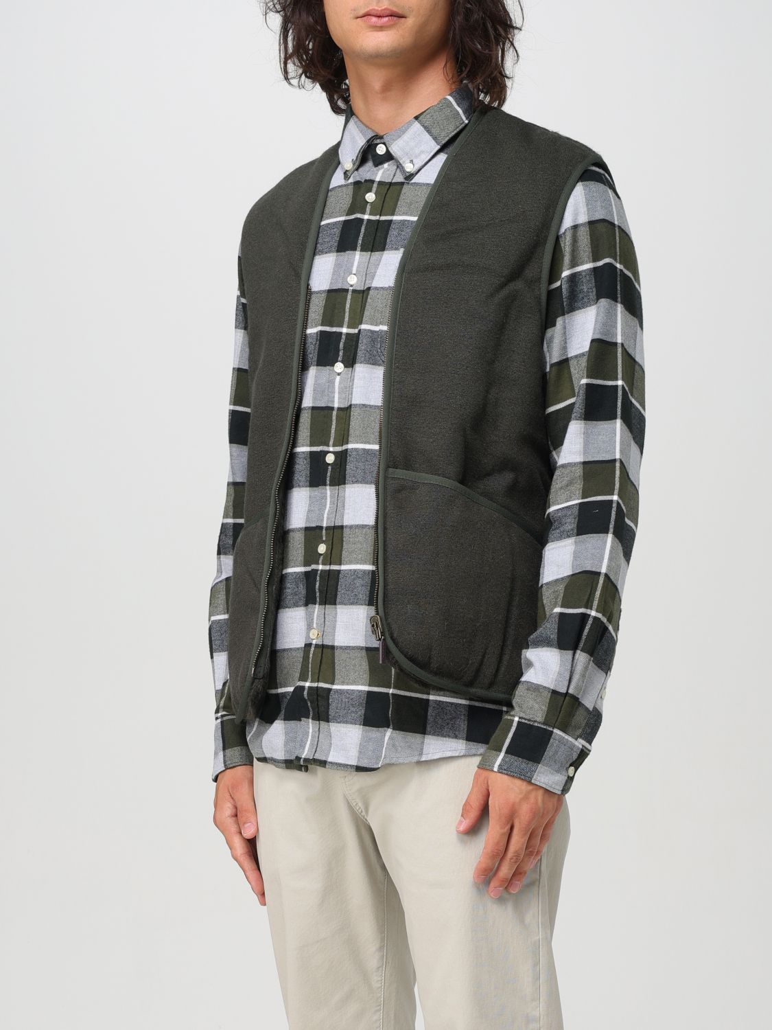 Suit Vest Men color Green