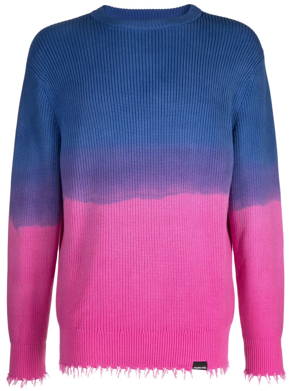 Ribbed-knit jumper - Blue