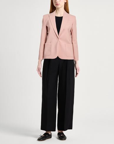 Woman Blazer Pink Size 10 Virgin Wool, Elastane