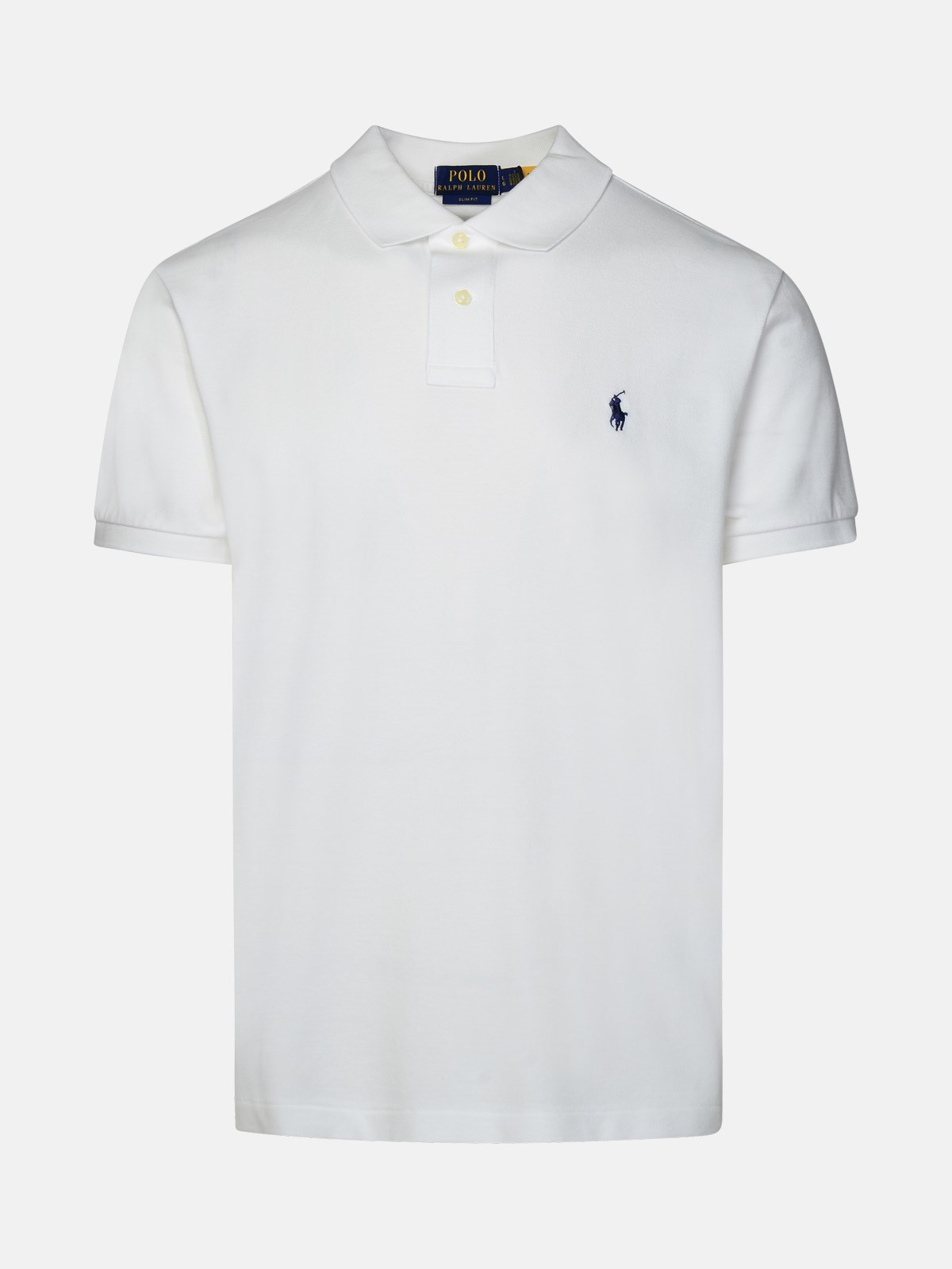 White Cotton Polo Shirt