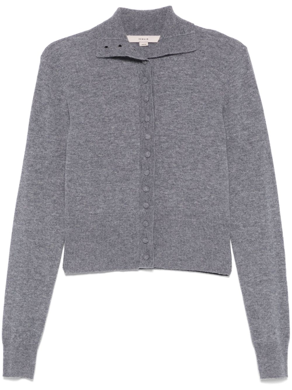 Turtleneck cardigan - Grey