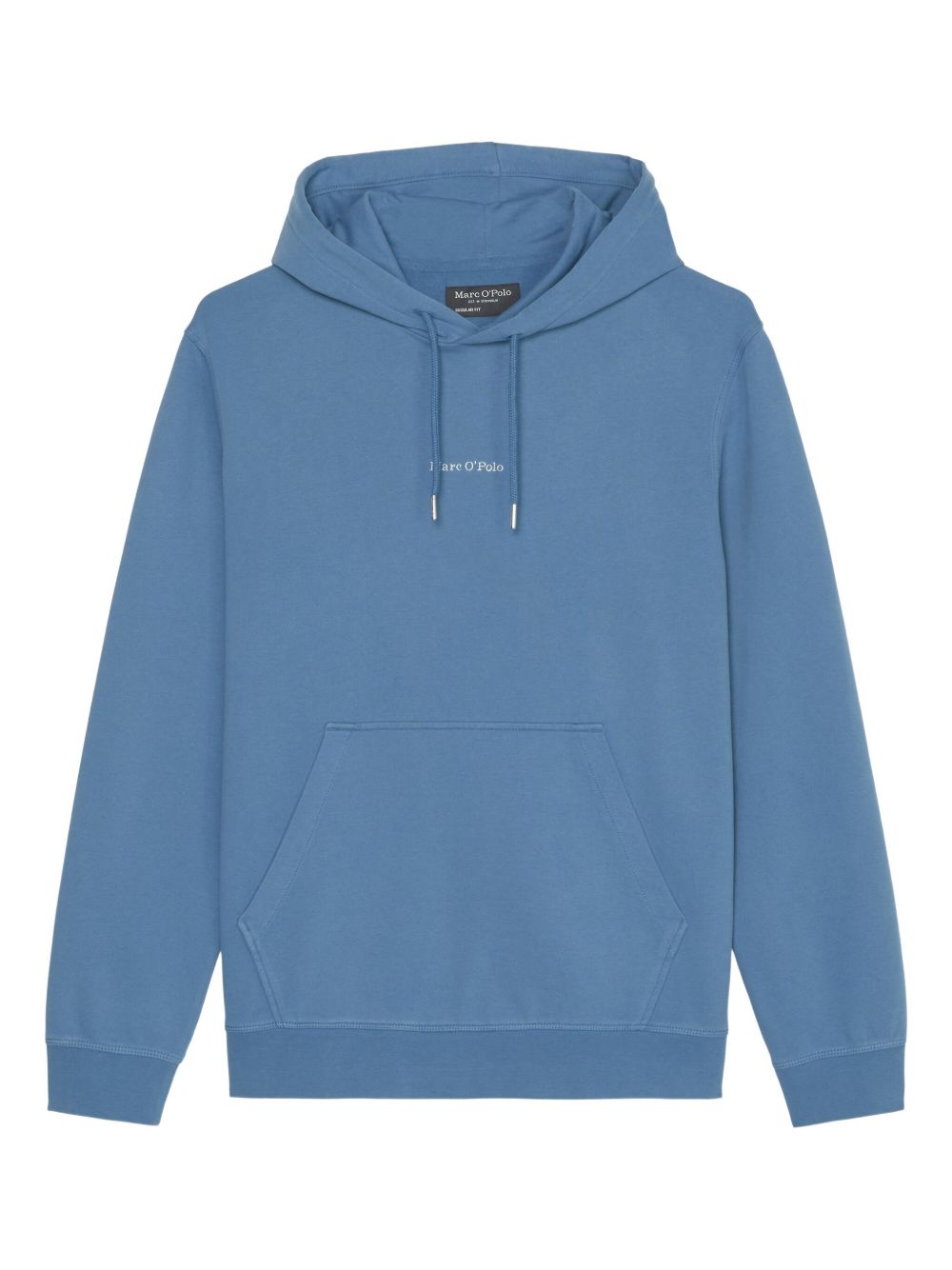 Logo-embroidered hoodie - Blue