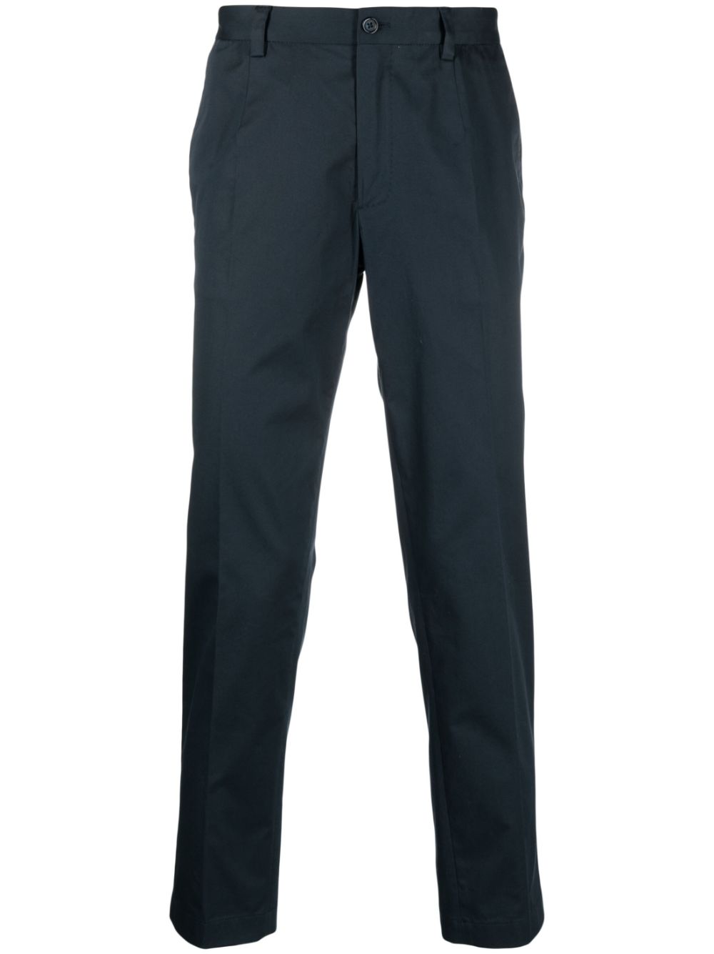 Straight leg tailored trousers - Black