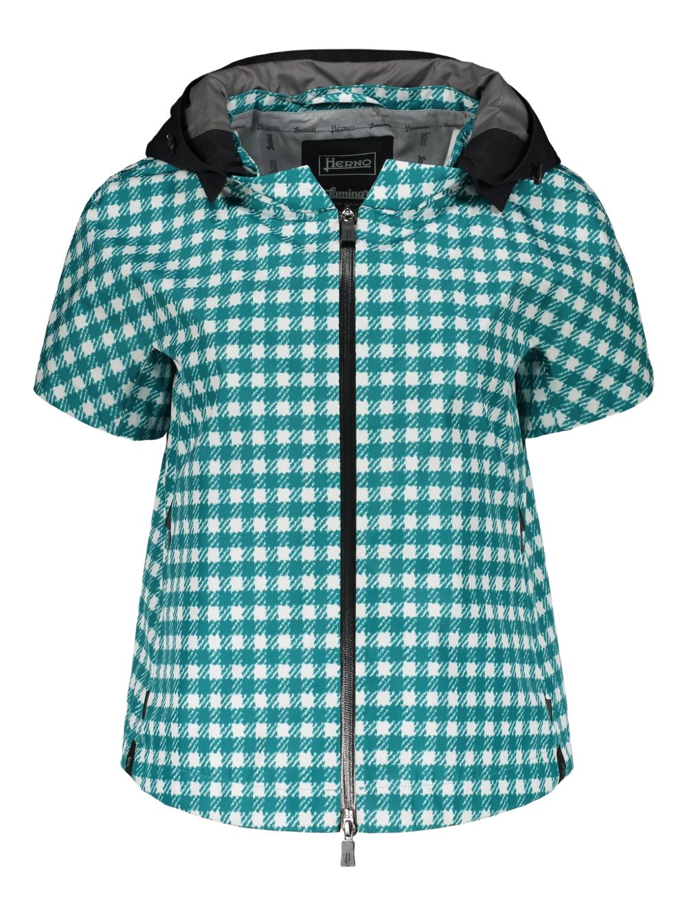 Herno check-print jacket - Green