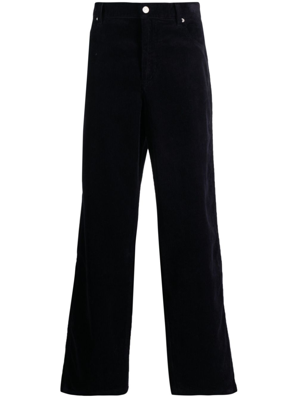 Corduroy straight-leg trousers - Neutrals