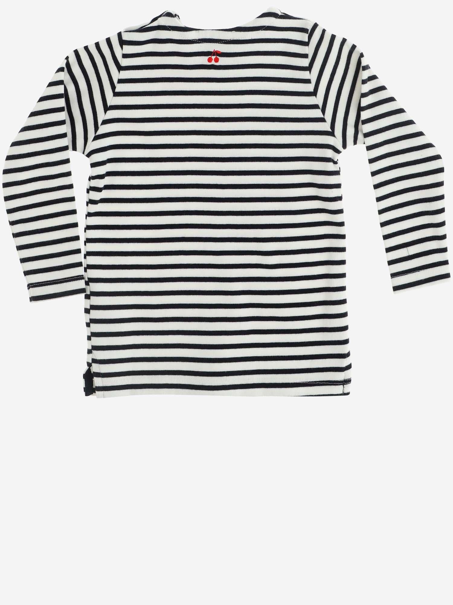 Striped Jersey T-Shirt — Navy