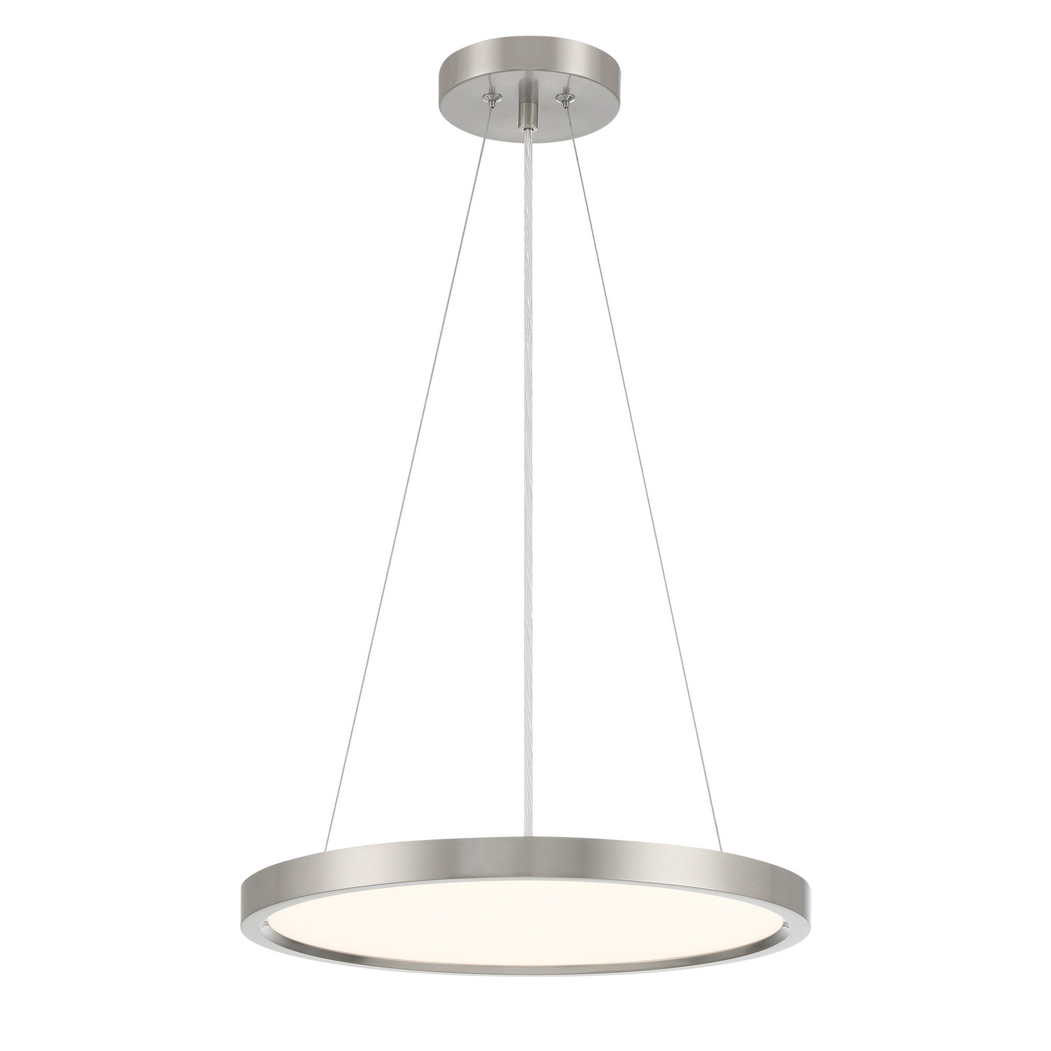 Brushed Nickel LED Pendant from the Pendant Collection