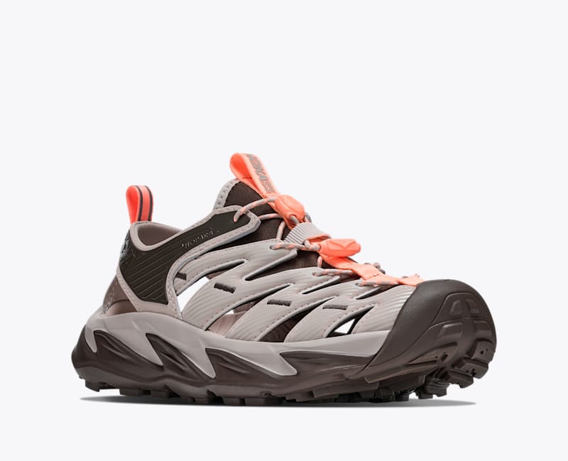 HOKA Hopara Hiking Shoes in River Rock Grey/Cliff Grey