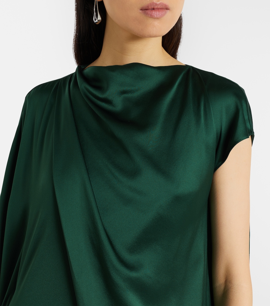 Hiba silk satin gown