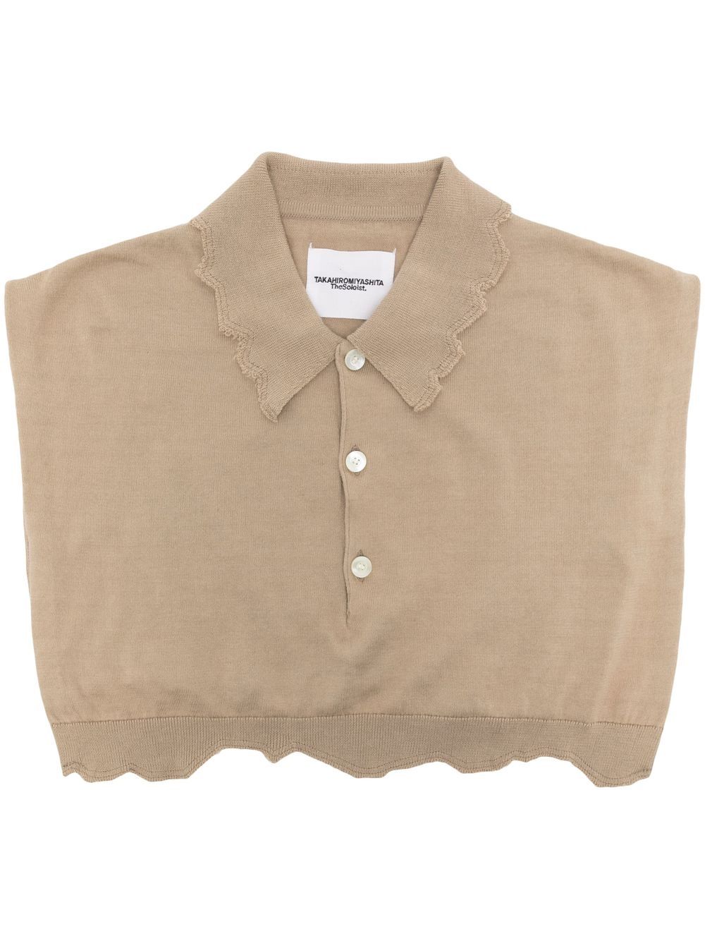 Collared bib scarf - Green