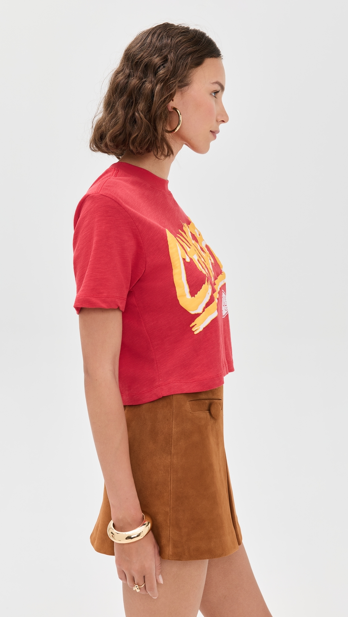Chiefs Thrill MN Crop Tee Licorice
