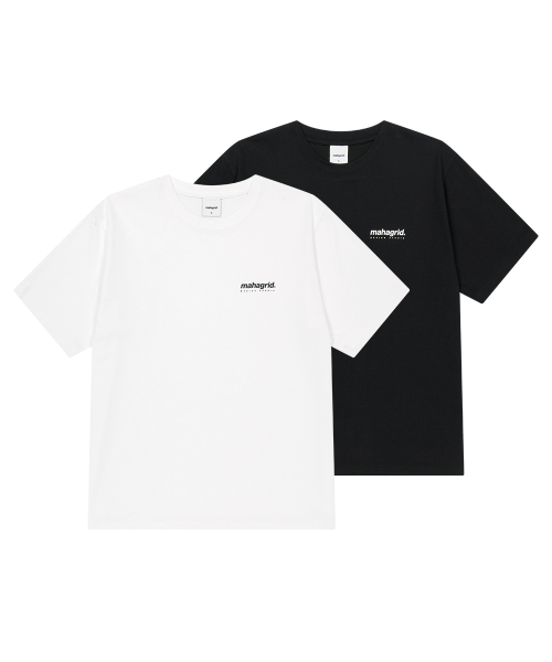 2PACK ORIGIN LOGO TEE WH/BK