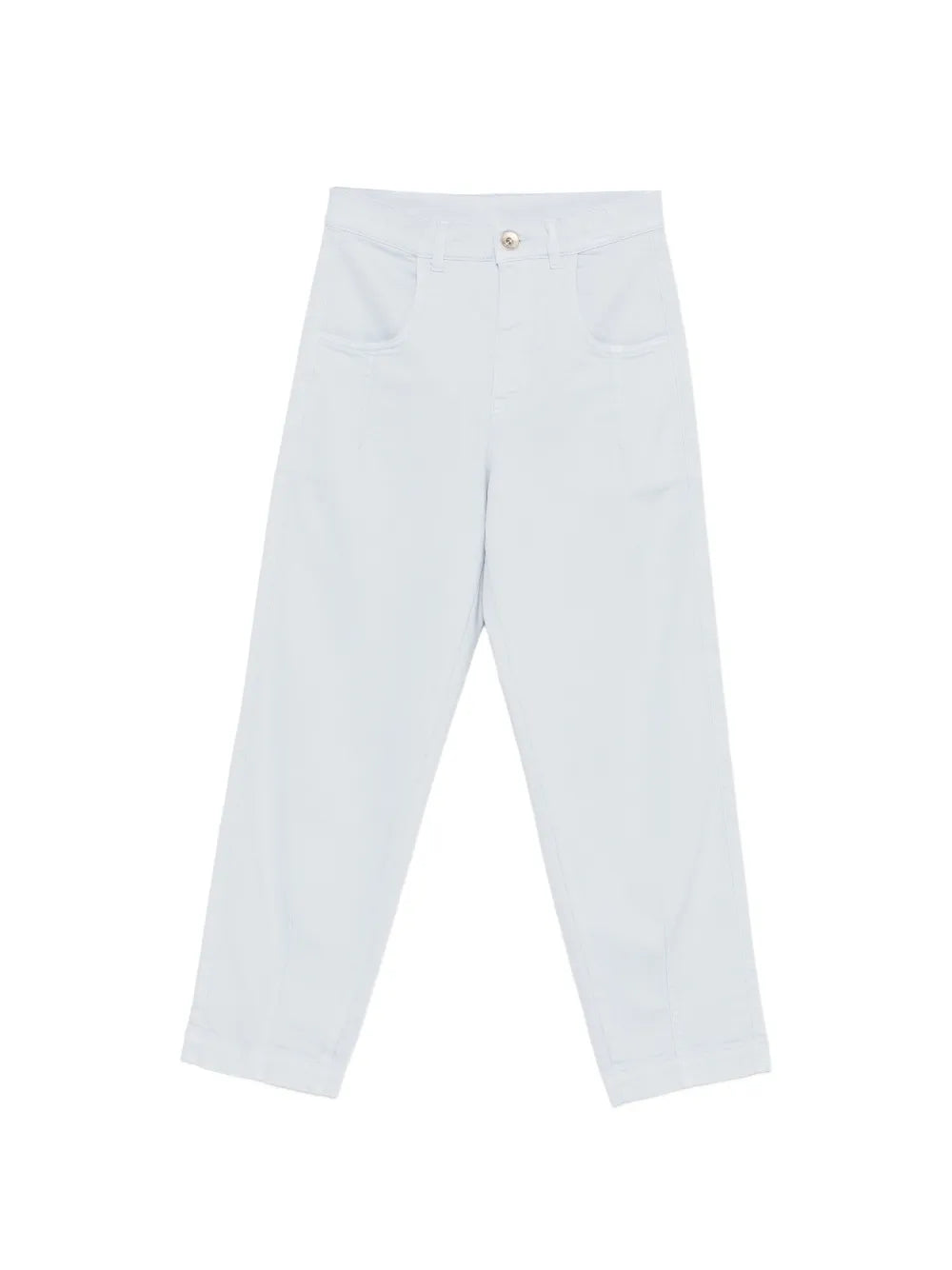 Belt-Loop Trousers — White
