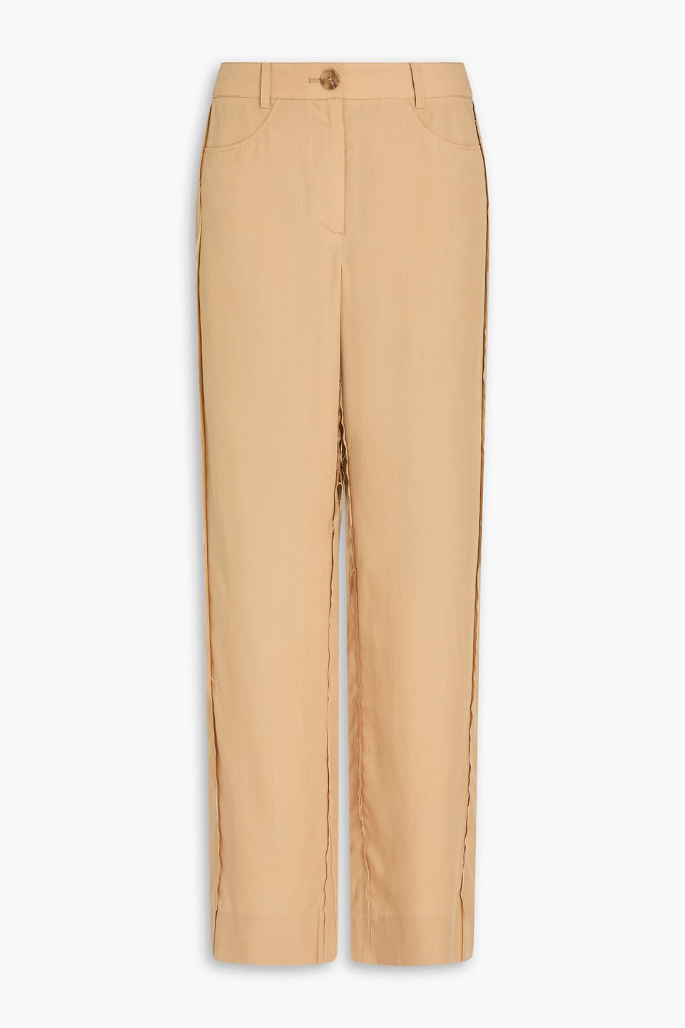 Cora Lyocell straight-leg pants - Neutral - UK 6