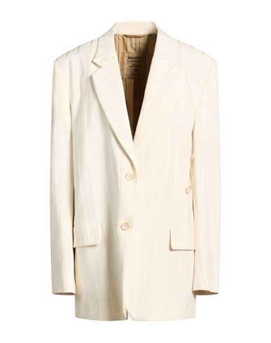 Woman Blazer Ivory Size M Cotton, Acetate