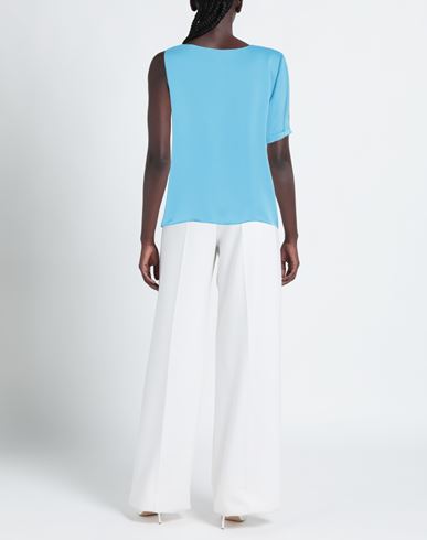 Woman Top Azure Size L Polyester