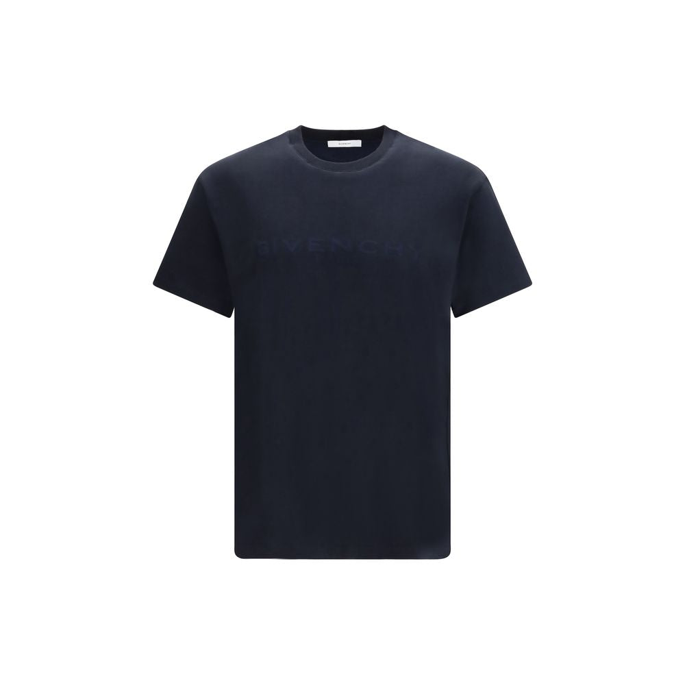 Logo-Embroidered Cotton T-Shirt — Navy
